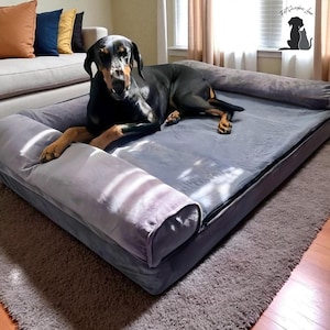 Orthopedic Dog Bed – Memory Foam Comfort & Support, Washable Pet Bed for Large and Medium Dogs, Anti-Slip Sleeping Mat