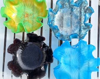 Unique Hand-molded Resin Bowl -