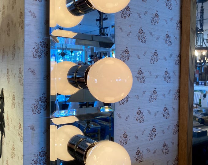 beveled mirror wall light plug in