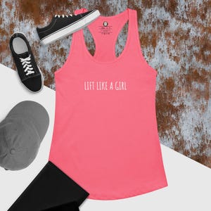 Lift Like a Girl Tank Top – Motivational Gym Workout Shirt – Women’s Fitness Apparel