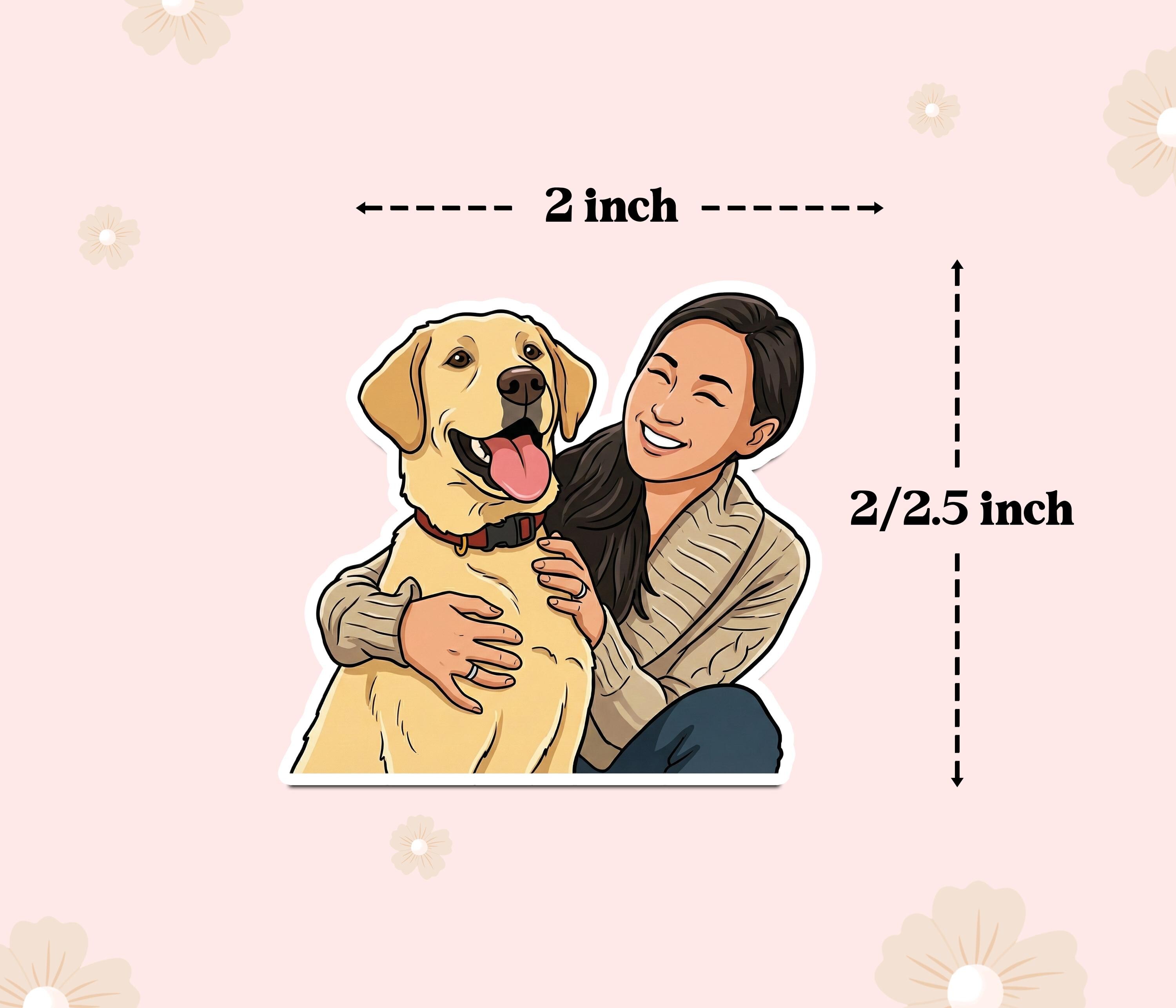 Sticker Design Portrait Personalized Cartoon Portrait Sticker | Waterproof Laptop Decal - Etsy