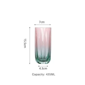 Vinglas med fräscha kontrasterande blomknoppar, färgade vinglas, personliga glas, vinglasset, jubileumspresenter, julklappar 425ML Glasses