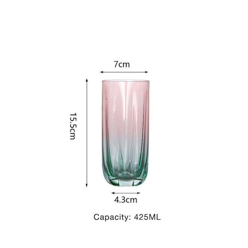 Vinglas med fräscha kontrasterande blomknoppar, färgade vinglas, personliga glas, vinglasset, jubileumspresenter, julklappar 425ML Glasses