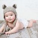 Reviewed by Anonymous reviewed Teddy Bear Hat with Ear Flaps  Made to Order