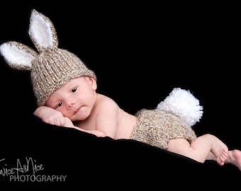 Newborn Bunny Diaper Cover Set