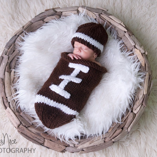 Football Hat and Cocoon Set