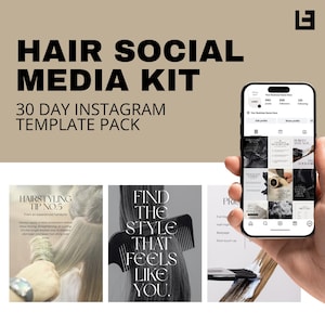 Hairdresser Instagram Templates – 30 Editable Canva Posts for Salons, Stylists, & Hair Professionals