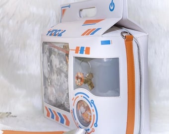 Interstellar  Large Ita Bag , Crossbody Bag with Clear Window