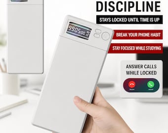 Phone Lock Box with Timer for Digital Detox, Study Focus and Screen Time Control