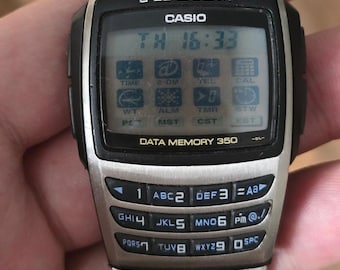 Vintage Casio EDB-610 Calculator Watch, E-Data Bank 350, Module 2550