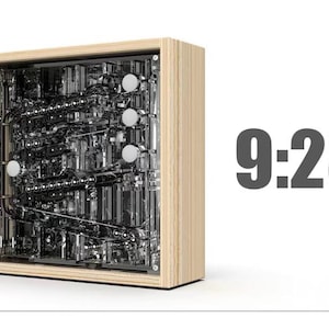 Reloj de escritorio industrial, reloj de bola creativo, estilo mecánico.