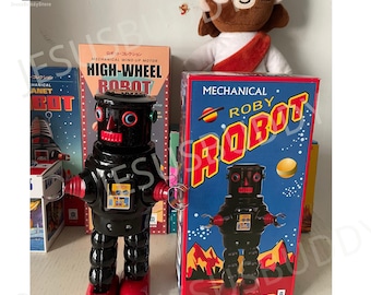 プラネットロボット ロビー・ザ・ロボット ゼンマイ式ブリキおもちゃ