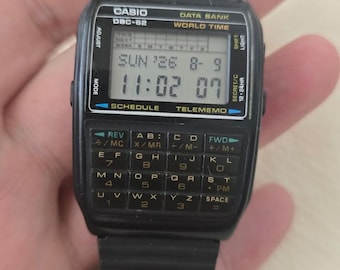 Casio DBC-62 Data Bank Watch Vintage 1990s Calculator Digital Watch
