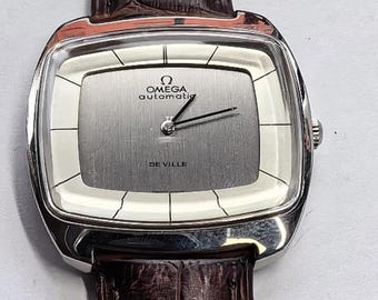 Vintage 1970s Omega De Ville TV Dial Automatic Watch, Cal. 711, Ref. 151.0051, 36mm