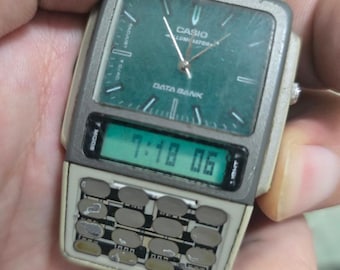 Vintage 2000 Casio ABC-31 Ana-Digi Calculator Databank Watch, Module 2332