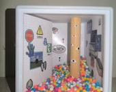 Dreamcore Weirdcore Lighted Diorama Box, Liminal Space Miniature Room Decor