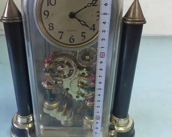 Vintage 1990s Seiko Puppet Animated Musical Mantel Clock, Made in Japan