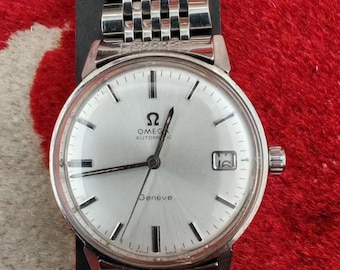1970s Vintage Omega Geneve 136.011SP Cal 613 Manual Wind Date Watch  Japan Award