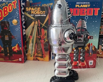 23.5cm ヴィンテージ プラネットロボット：1950年代製ブリキ製ゼンマイ