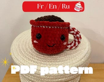 PDF (fr/en/ru) – crochet hot chocolate pattern | crochet pattern hot chocolate | схема вязания крючком горячий шоколад