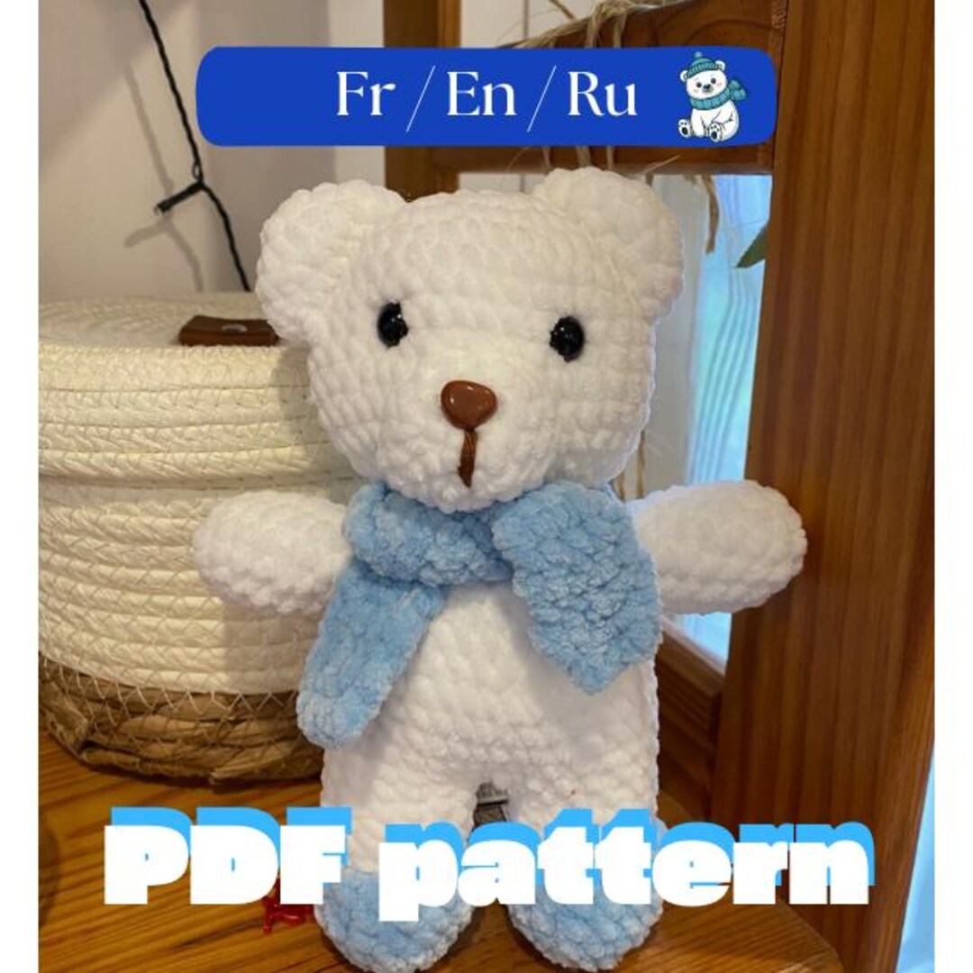 PDF Crochet Pattern – Polar Bear | Kawaii Amigurumi | Fr/en/ru - Etsy