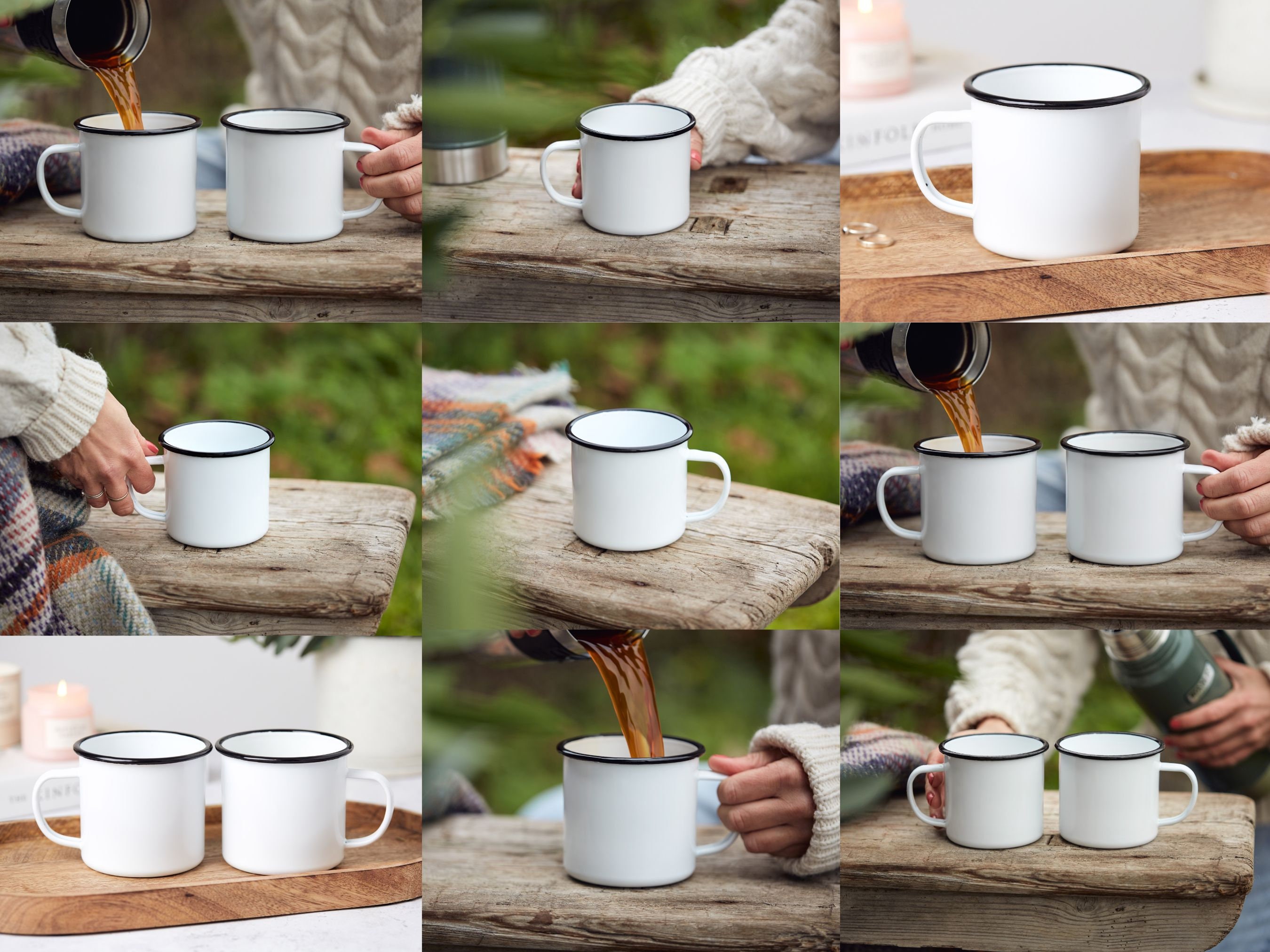 1Pc 150ml Retro Mugs Cups Tin Metal Camping Outdoor Tea Coffee Hot