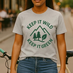 Eco-Friendly Unisex T-Shirt: Organic Cotton Nature Graphic Tee