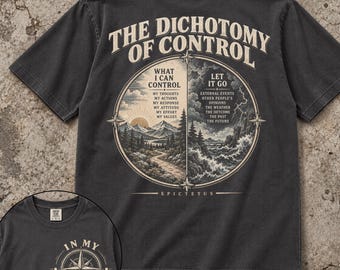 Dichotomy of Control Shirt, Stoic Philosophy T-Shirt, In My Control Graphic Tee, Epictetus Gift, Vintage Stoicism Shirt