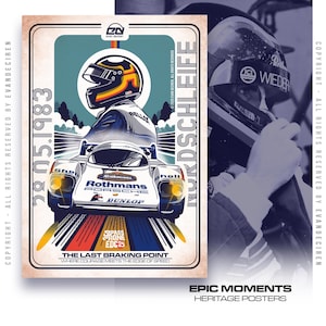 Porsche 956K | Stefan Bellof | Poster | The Last Braking Point | Nurburgring Nordschleife Retro Motorsport | Evan DeCiren
