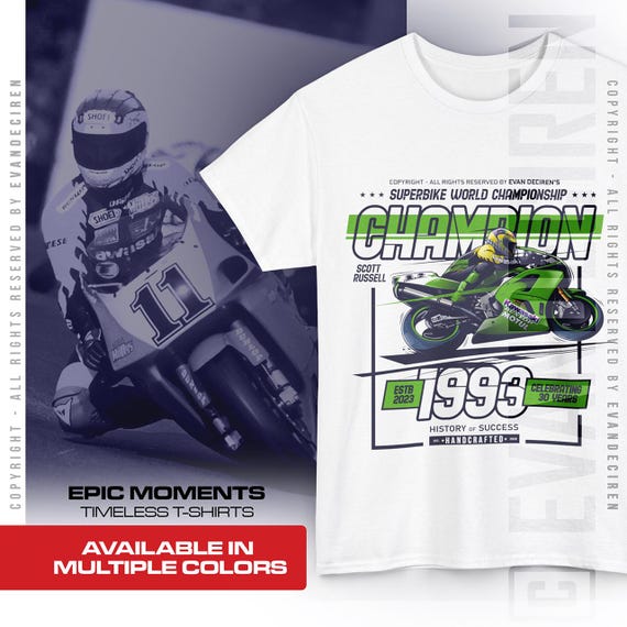 T-shirt Moto Superbike Birmingham - Coton Gildan, Coupe Loose, Impression Graphique