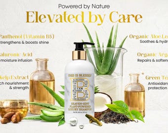 Pflanzliches Luxus-Shampoo: Aloe, Argan & Seetang - Frizz Control