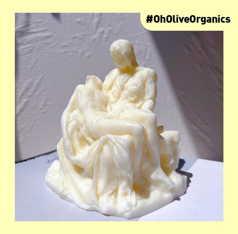 Italian Pieta Statue Candle Mold Bust Silicone Molds Greek Art Etsy