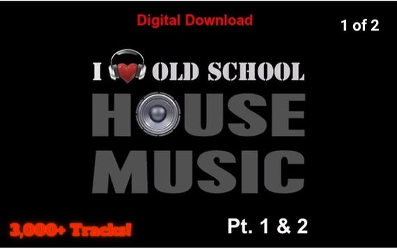 DJ Friendly Old School Classic House Music Collection 3,000+ Unmixed Tracks 1980's - 2000's - Instant Digital Download