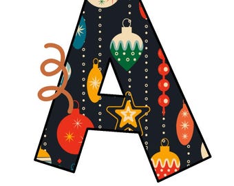 Vintage Christmas Bulletin Board Letters | Printable Classroom Decor | Holiday Alphabet Set | Digital Download