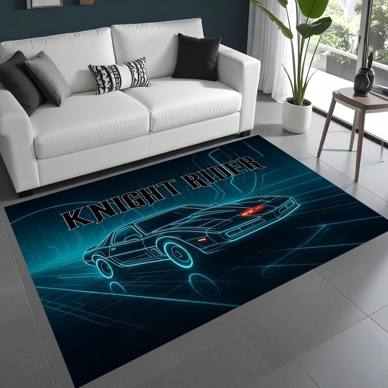 Neon Scifi Area Rug - Etsy