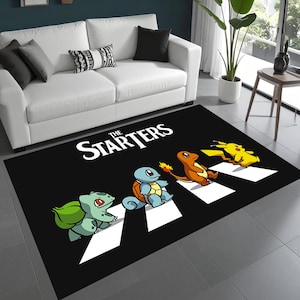 Anime Embroidery Rug, Manga Japan Inspired Digital  Design Carpet, Anime Fan Gift