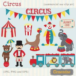 Illustraties van Circus circus clipart, circus vector, royalty vrije illustraties--Instant Download