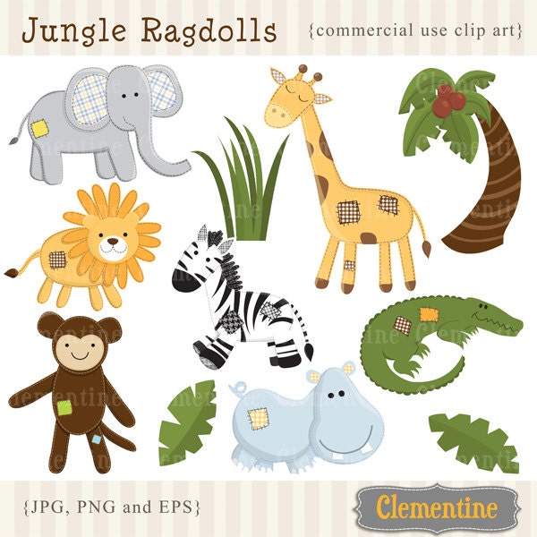 Jungle Clip Art - Etsy