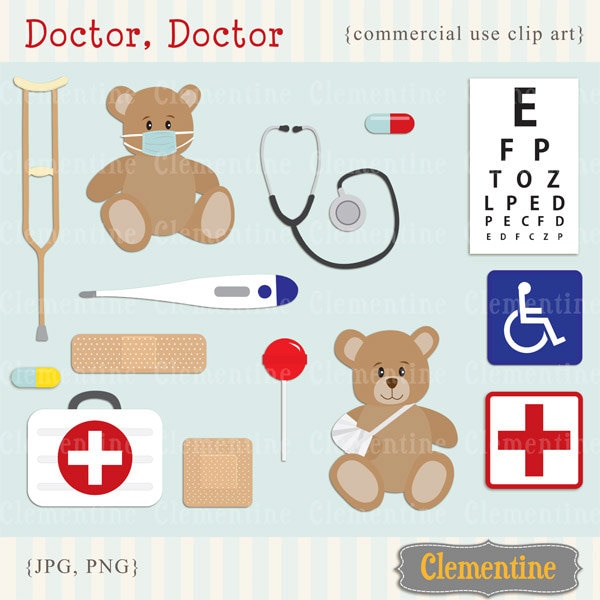 Medical clip art, doctor clip art images, royalty free clip art- Instant Download