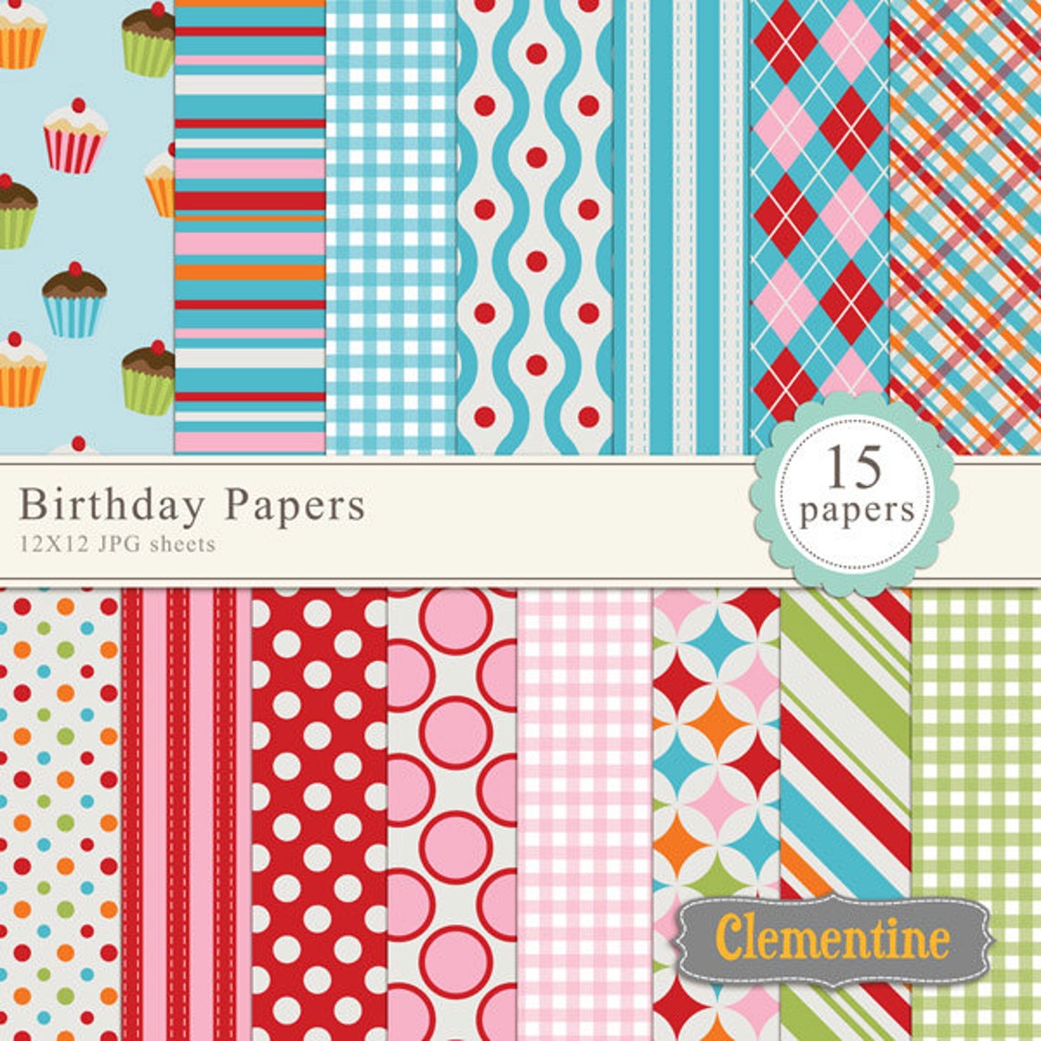 Printable Owl Clip Art, Birthday Clip Art, Royalty Free, Commercial Use