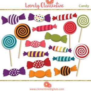 Images clipart bonbons, clipart halloween, clipart bonbons halloween, téléchargement immédiat