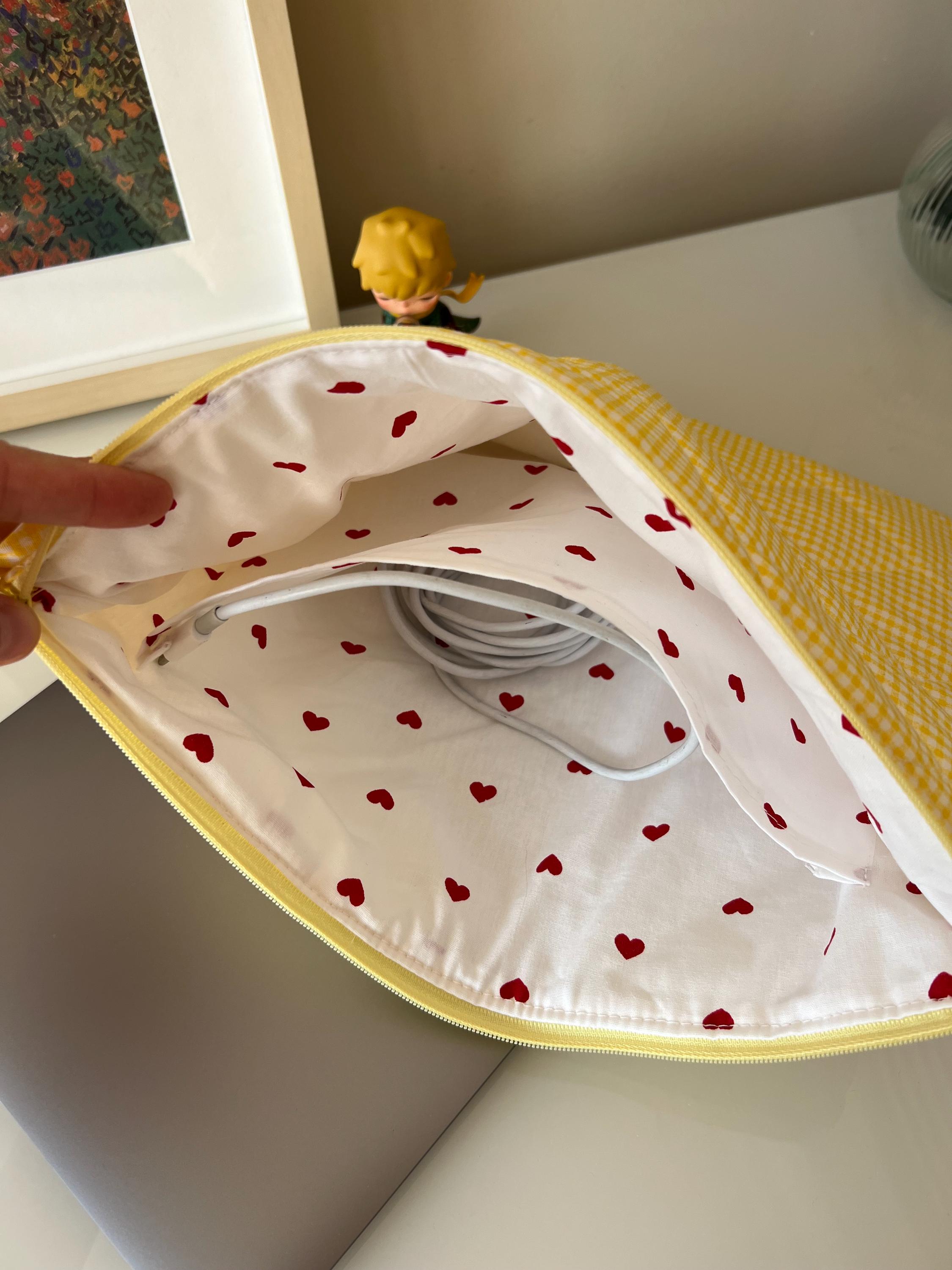 Butter Yellow Laptop Sleeve, Yellow Gingham Zippered Laptop Case, Case ...