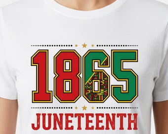 Juneteenth 1865 PNG, Black History Month Sublimation File, African Pattern 1865 Digital Download, Black Pride Shirt Design, Freedom PNG