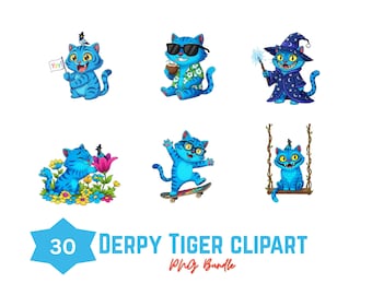 Dery Tiger Clipart Bundle | Kpop Demon Hunters | Hunterx