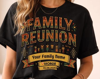 Black Family Reunion PNG - Kente Pattern Family Gathering PNG,  Digital Download, Family Tree Png
