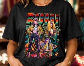 Rumi Kpop Demon Hunter Art – Cinco de Mayo Mexican Serape Style Graphic (Digital Download)