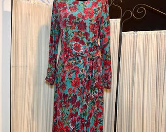 Talbots Satin Side Tie Dress