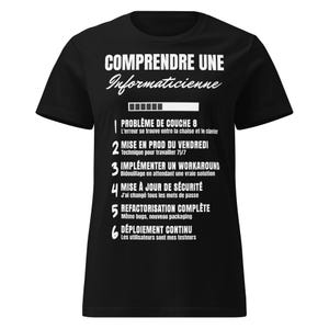 T-Shirt Huour Geek En Cours De Reveil Veuillez Patienter Fees T