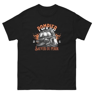 Firefighter &quot;Save or Perish&quot; T-shirt, firefighter t-shirt, firefighter gift, save or perish t-shirt, firefighter man gift, original firefighter gift