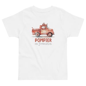 Children&#39;s &quot;Firefighter in Training&quot; T-shirt, children&#39;s firefighter T-shirt, children&#39;s firefighter gift, fire truck T-shirt, boy firefighter gift